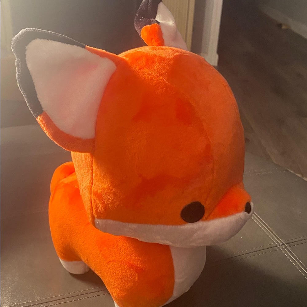 Bellzi Orange Fox Kawaii 13” Plush Stuffed Toy